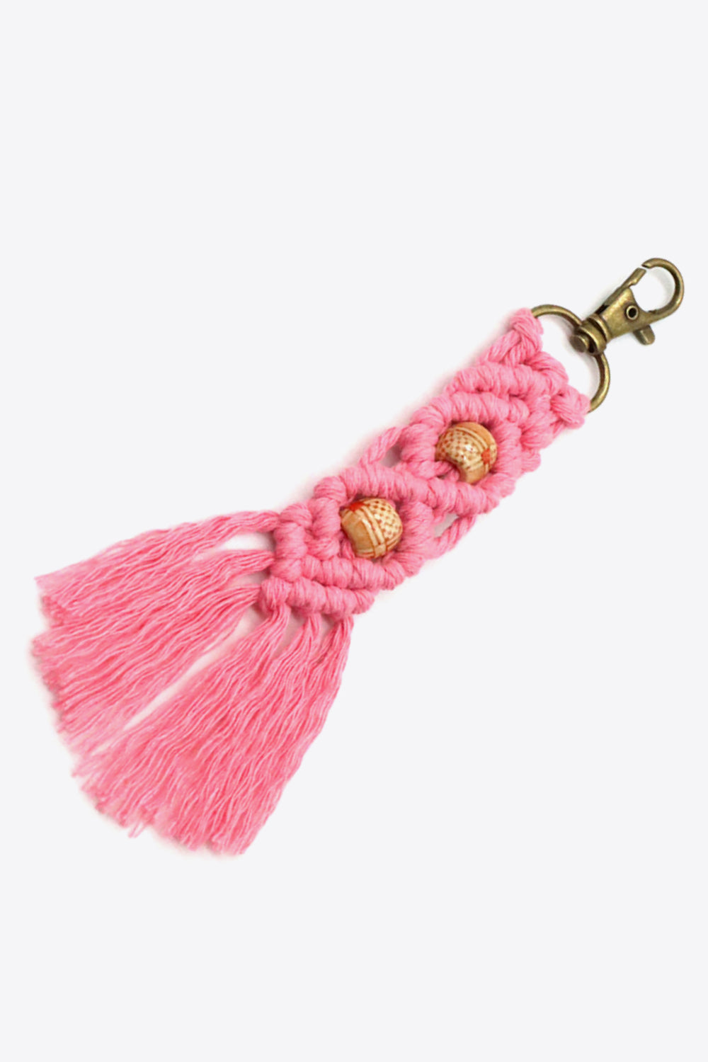 Assorted 4-Pack Handmade Macrame Fringe Keychain