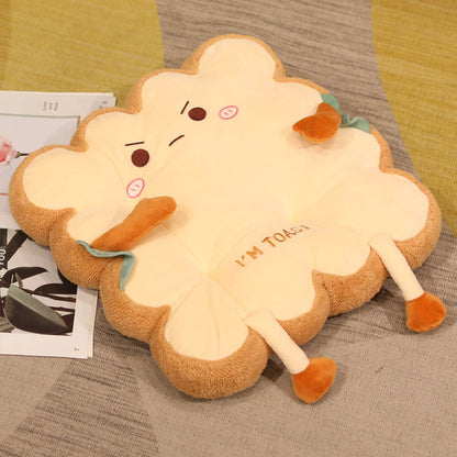 1pc Comfortable Cartoon Toast Seat Cushion - Perfect Anti-Fatigue Pillow for Kids' Home & Office Seating!