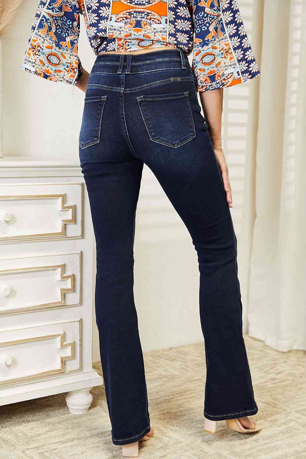 Kancan Jean bootcut taille haute taille large pleine taille