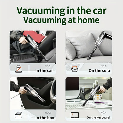 12V Super Suction Car Vacuum Cleaner - High Power Handheld Mini Vacuum for Home & Car Interior Cleaning