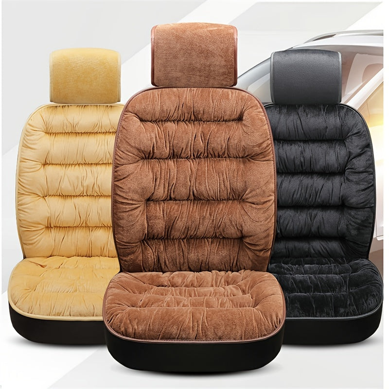 Upgrade Your Car's Interior Comfort with This Soft Plush Car Seat Cover!