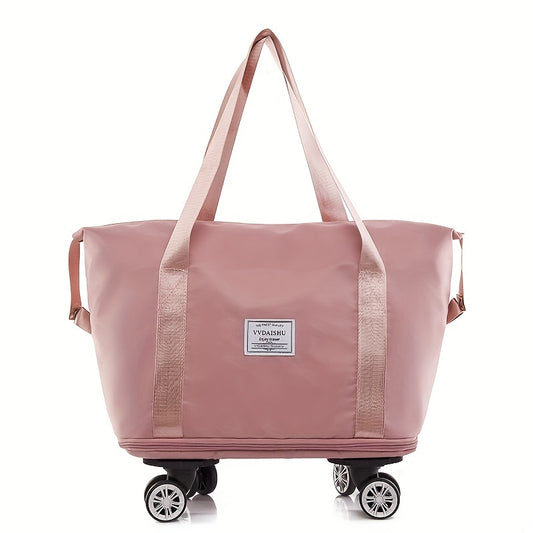 Spacious Duffle Bag with Universal Wheels - Perfect for Travel and Luggage Storage