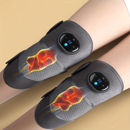 3-in-1 Heated Knee Elbow Shoulder Massager with Vibration & Adjustable Heat - Relieve Pain & Relax Muscles Instantly!