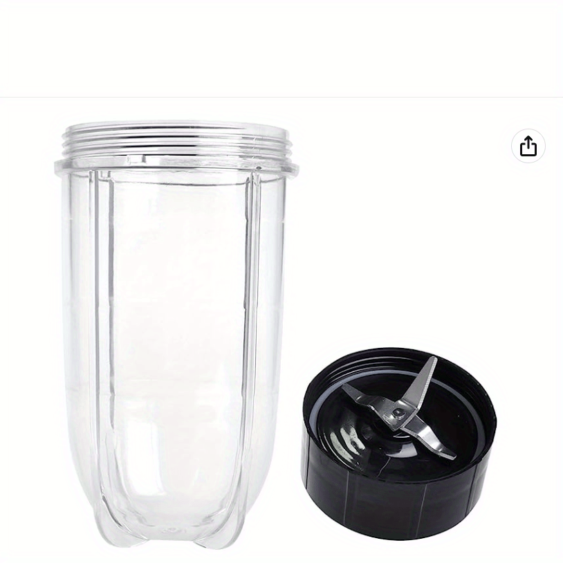 Paquet de 2 lames croisées de rechange + jeu de tasses de 16 oz pour Magic Bullet, pièces de rechange compatibles avec le mélangeur Magic Bullet MB1001 de 250 W 