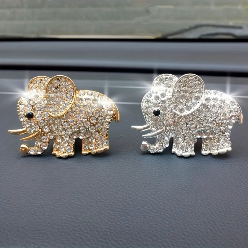 1pc Adorable Elephant Car Air Vent Perfume Clip - Cartoon Tuyere Fragrance Car Accessories