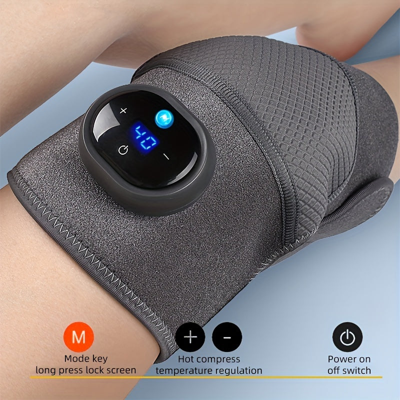 3-in-1 Heated Knee Elbow Shoulder Massager with Vibration & Adjustable Heat - Relieve Pain & Relax Muscles Instantly!