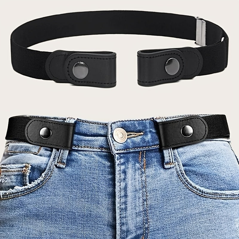 1pc Elastic Waist Belt, Adjustable Waist Elastic Buckle, Elastic Belt