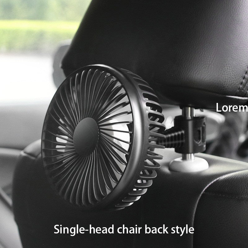 Adjustable Multi-function Car Mini Double-headed Fan - Perfect for Summer Drives and Home Use