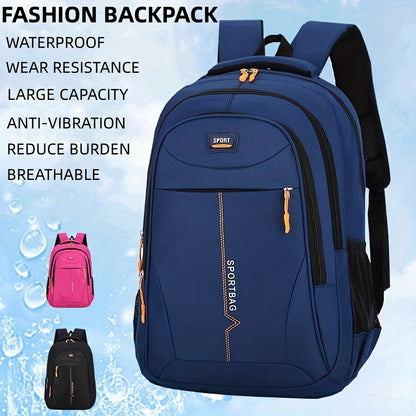 Stylish Double Shoulder Backpack for Men & Women - Lightweight, Breathable, Waterproof & Spine Protection - Perfect for School, Travel & Sports!