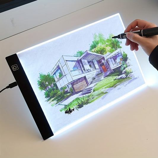 3-Layer Dimmable LED Light Pad: Perfect for Diamond Painting & Eye Protection!