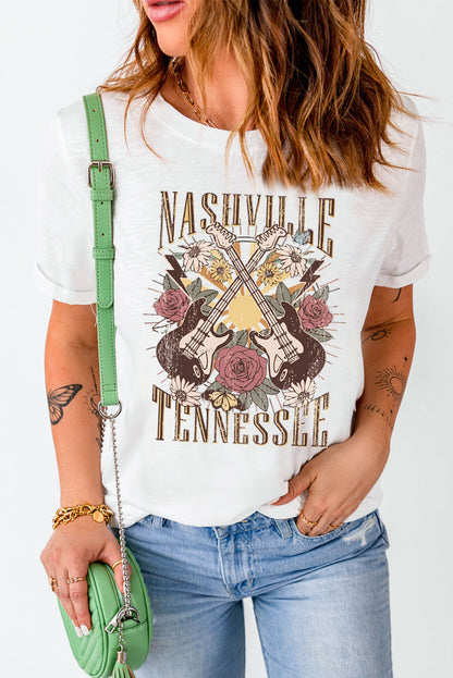 NASHVILLE TENNESSEE Camiseta con puños