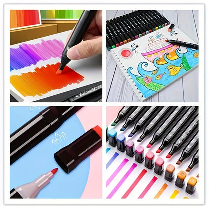 48 Dual Brush Head Art Markers for Vibrant Easter Decorations