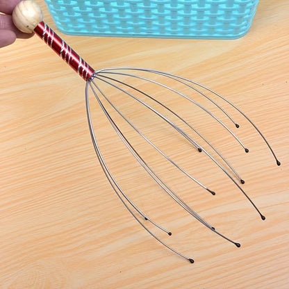 1 pcs Handheld Scalp Massager for Deep Relaxation, Hair Stimulation, and Stress Relief