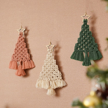 3pcs Knitted Christmas Tree DIY Kit Christmas Craft Gift Kit Very Suitable For Family And Friends Perfect Holiday Gift