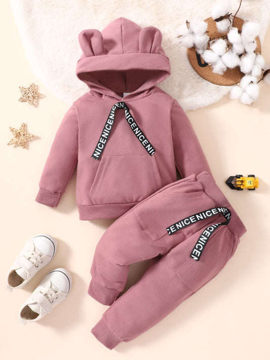 Ensemble sweat à capuche et pantalon de jogging à manches longues pour enfants