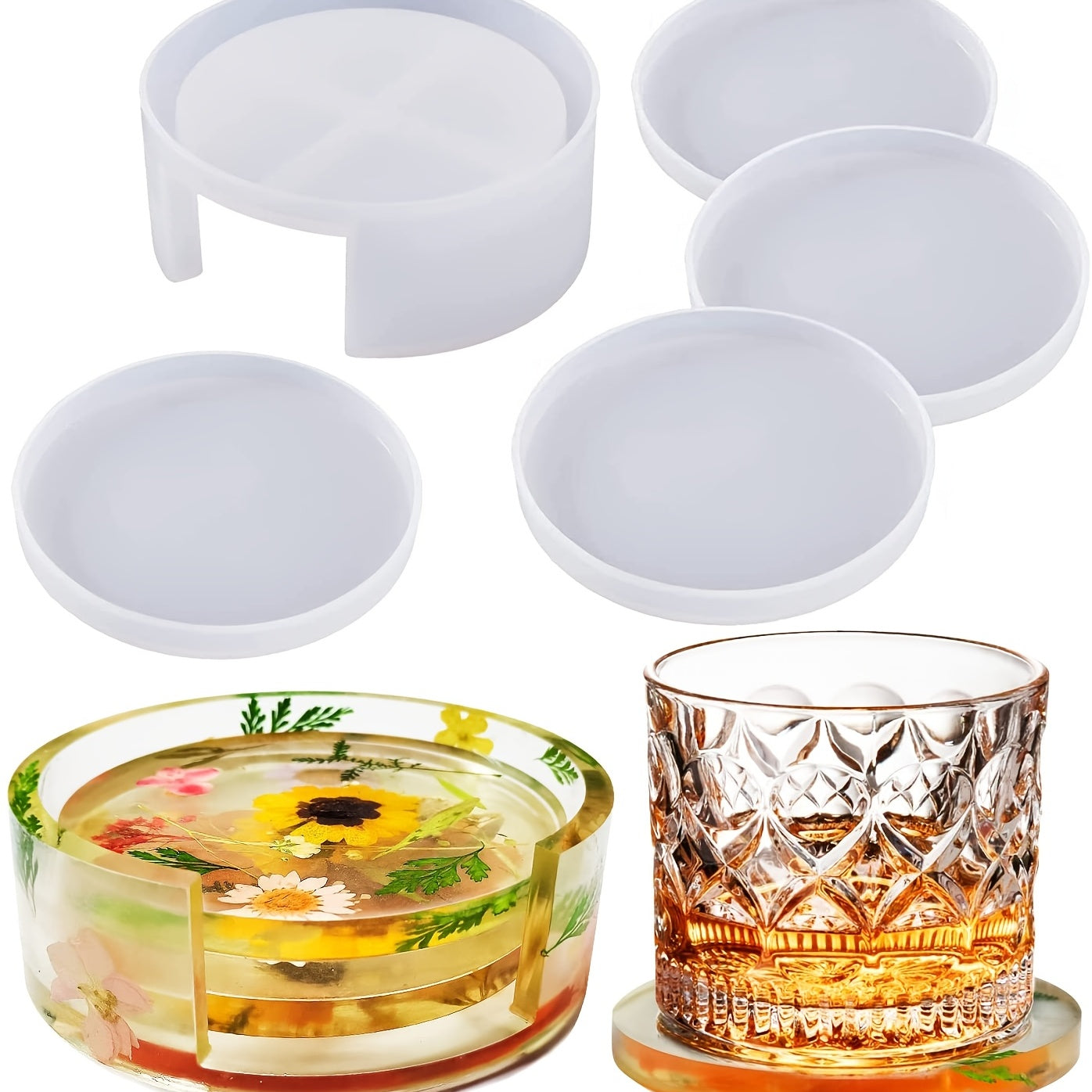 5pcs/Set Resin Molds - Perfect for Home Decorations & Storage Boxes!