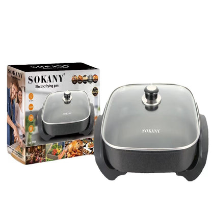 Marmite et poêle électriques SOKANY 1500 W – Cuisine multifonctionnelle tout-en-un pour chaque repas ! 