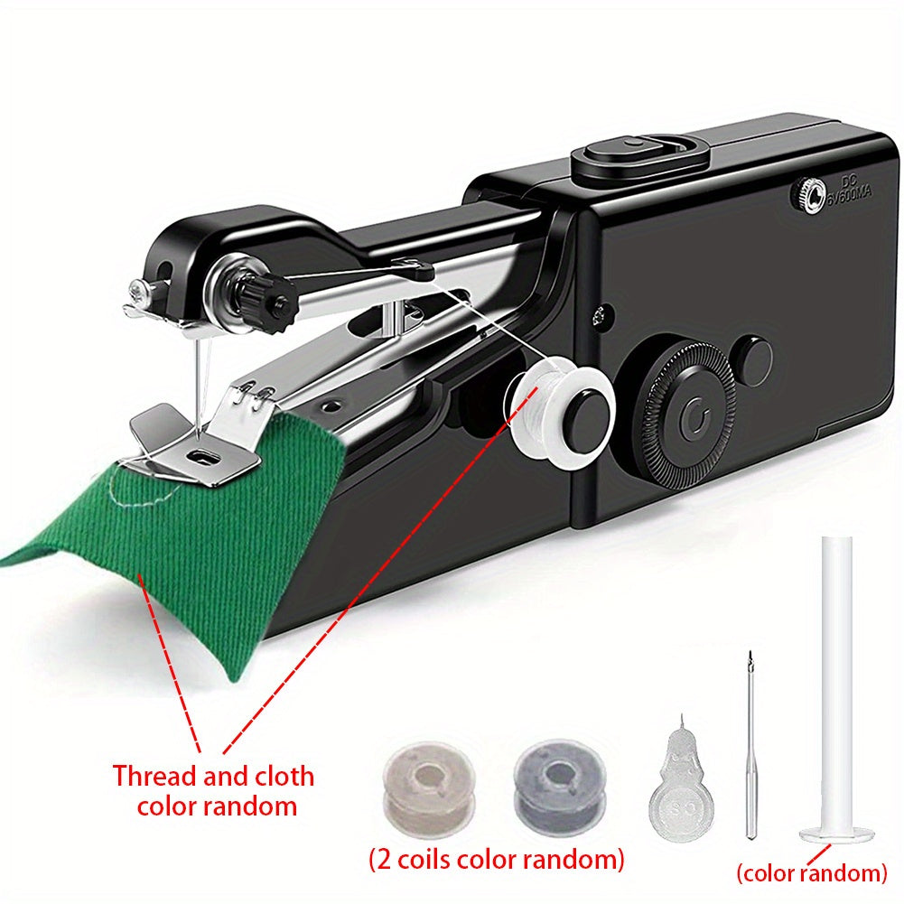 1pc Handheld Sewing Machine: Portable Cordless Tool for Home Repair & Handicrafts (Battery Not Included)