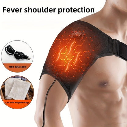 USB Charging Electric Heating Shoulder Protection - Hot Compress for Single Shoulder Physical Therapy