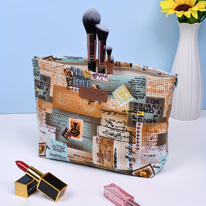 Stylish Leopard Print Makeup Bag - The Perfect Travel Cosmetic Pouch for Organizing Your Essentials!