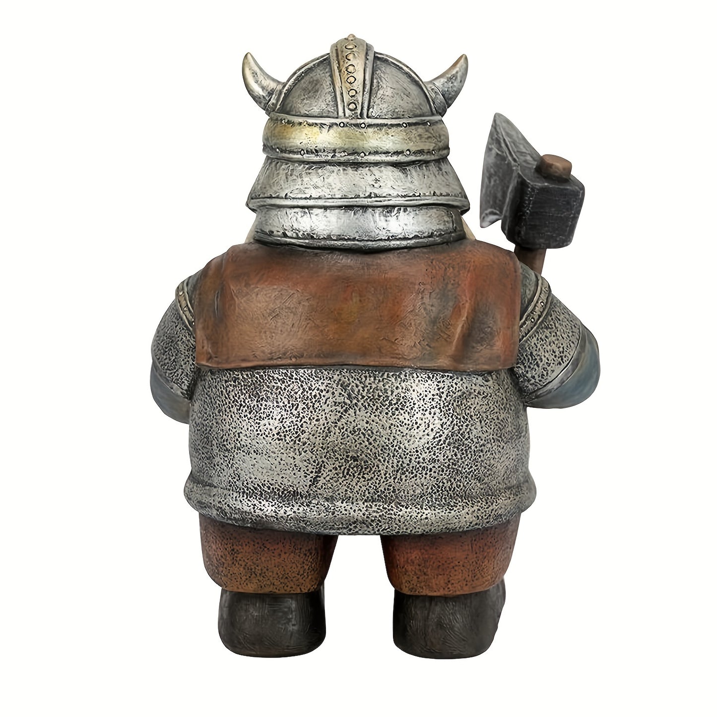 Viking Warrior Gnome Statue - Add a Touch of Adventure to Your Garden Decor!