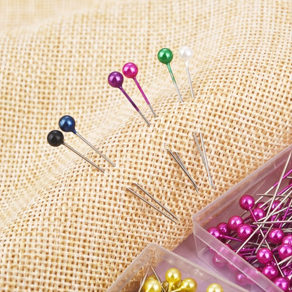 100pcs/Box Round Pearl Dressmaking Pins - Perfect for Weddings, Corsages & Florists!