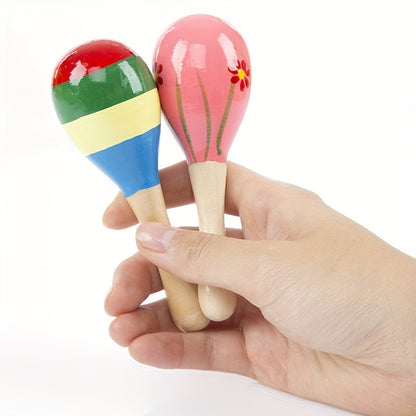 1pc Colorful Sand Hammer - Perfect Wooden Toy for Toddlers and Early Education Music Teaching Aids