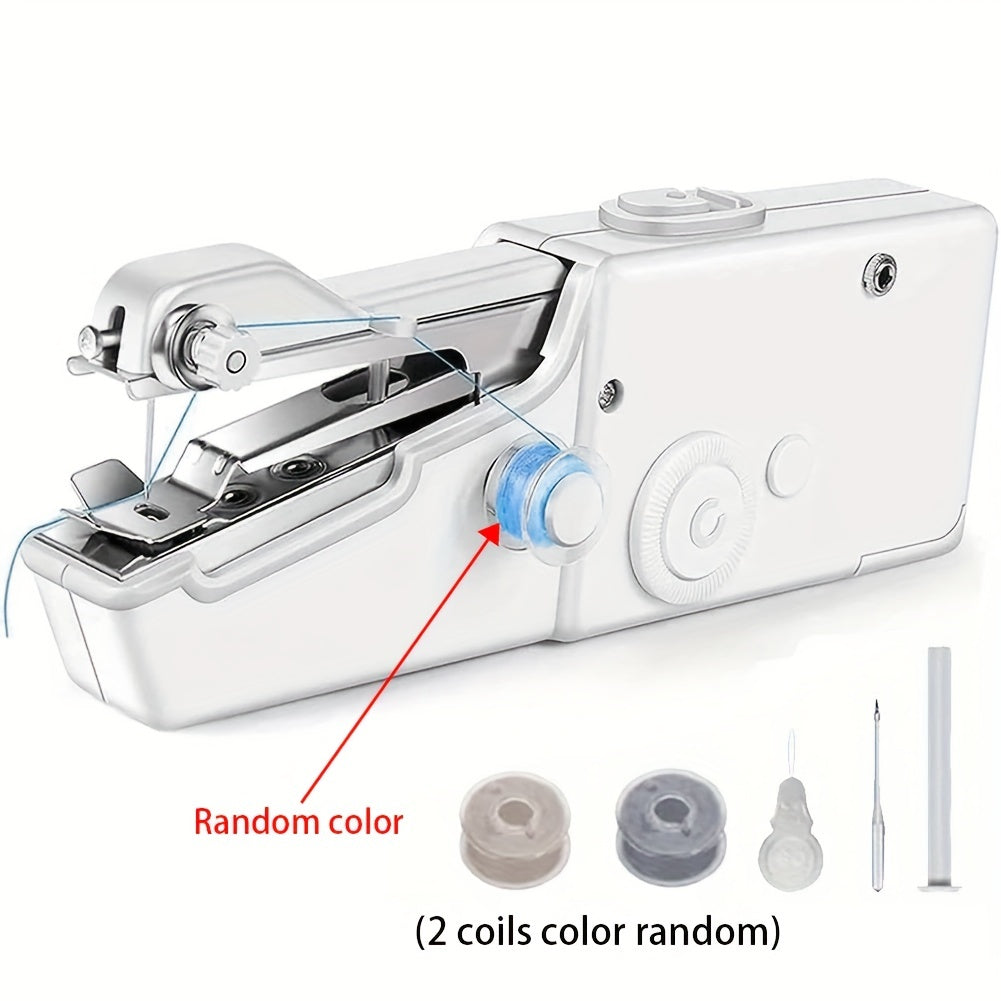 1pc Handheld Sewing Machine: Portable Cordless Tool for Home Repair & Handicrafts (Battery Not Included)