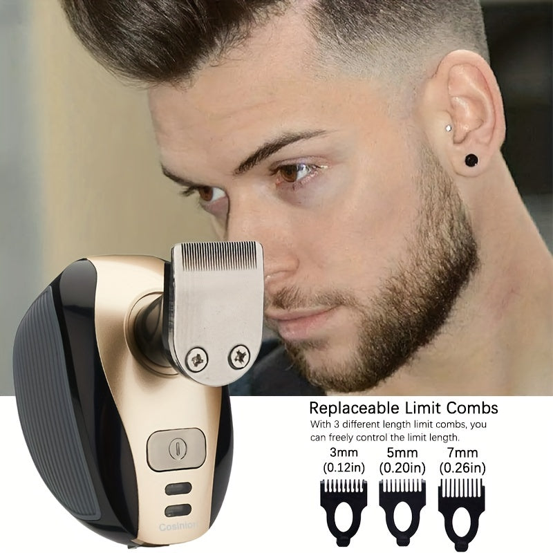 5-in-1 Electric Shaver for Men: Bald Head Polish, Hair Clipper, Trimmer, Floating 5 Blade Heads & Rechargeable Razors!