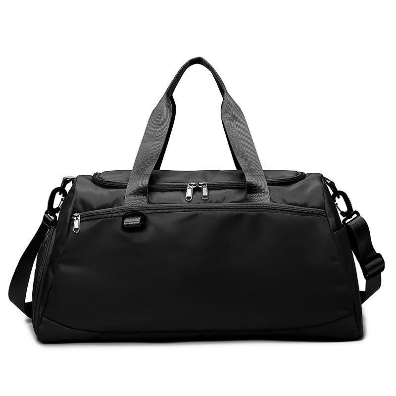 The Ultimate Gym Sports Duffle Bag: Travel in Style with Wet Pocket, Shoes Compartment & Overnight Weekender Bag for Women & Men (Black)