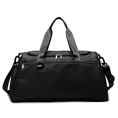 The Ultimate Gym Sports Duffle Bag: Travel in Style with Wet Pocket, Shoes Compartment & Overnight Weekender Bag for Women & Men (Black)