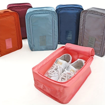 1pc Waterproof Travel Shoe Bag - Portable Zippered Organizer for Shoes, Keeps Your Footwear Clean and Dry on the Go