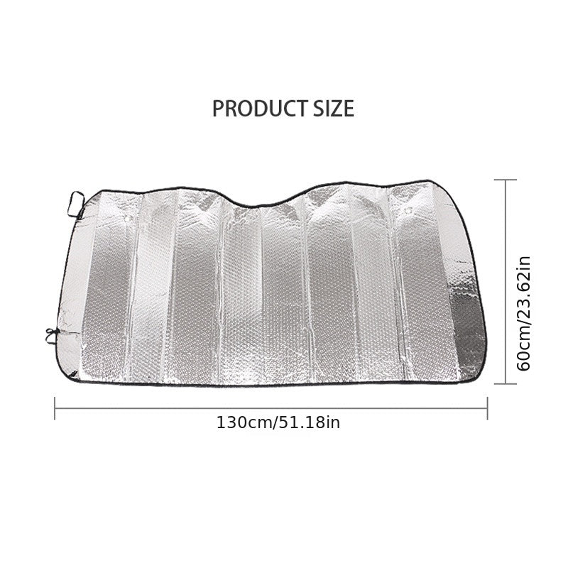 Pare-soleil rétractable automatique pour voiture, isolation thermique, pare-soleil, blocage avant, couvercle en verre anti-vent, visière réfléchissante occultante 