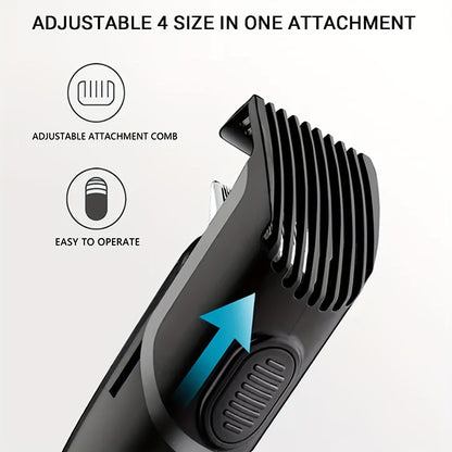 Upgrade Your Look with This Professional Hair Clipper - USB Charging & Perfect Gift for Men!