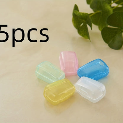 5pcs Toothbrush Protection Covers - Keep Your Toothbrush Clean & Safe During Travel!