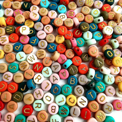 1000pcs Colorful Acrylic Alphabet Beads - Perfect for DIY Jewelry Making & Birthday Gifts!