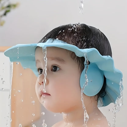 1 bonnet souple pour la protection des cheveux de bébé : gardez les enfants en sécurité et à l'aise sous la douche ! 