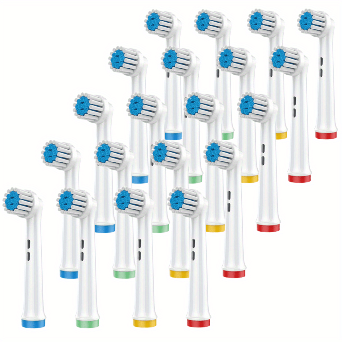 20 pcs Professional Electric Toothbrush Heads - Replacement Brush Heads for Pro 500/1000/1500/3000/3757/5000/7000/7500/8000 - Enhance Oral Health and Gum Care