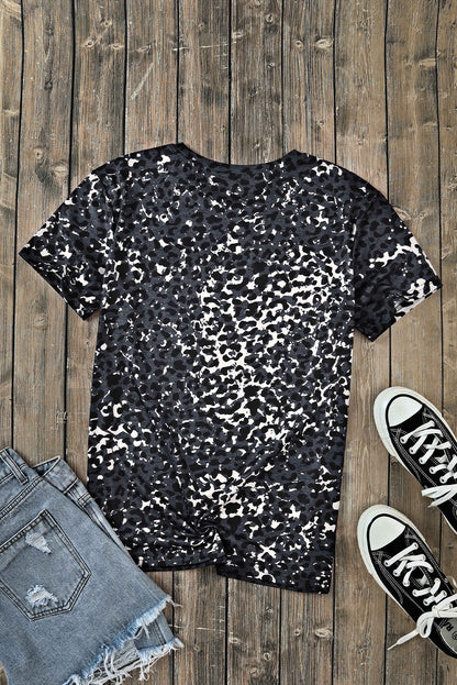 DÉJAME CONTARTE SOBRE MI JESÚS Camiseta con estampado de leopardo