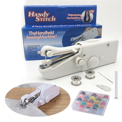 1 Set Handheld Sewing Machine: Perfect for Beginners, Easy to Use, Batteries Not Included!