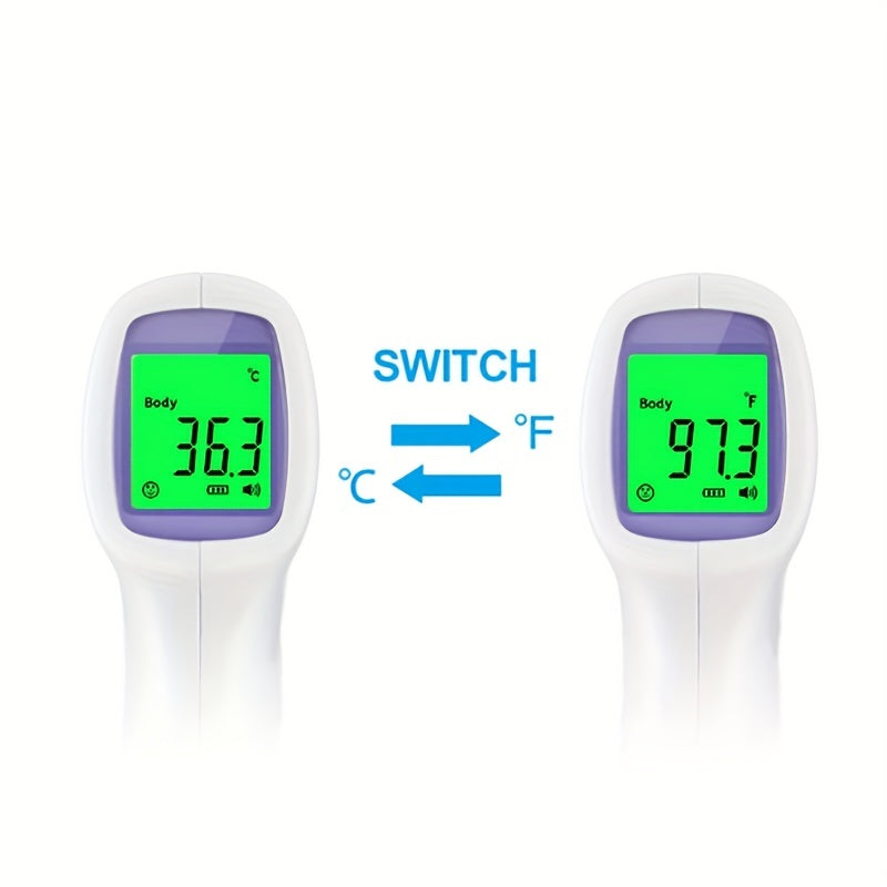 Accurate Infrared Thermometer for Adults & Kids - Instant Readings, No Touch, Digital LCD Display, Fever Alarm & More!