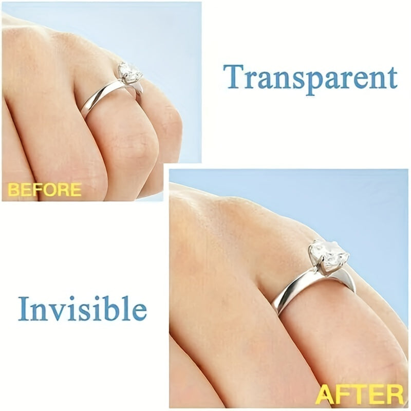 12pcs Invisible Ring Size Adjuster - Fits Any Ring Size - Ring Guard Spacer Rings Resizer Wedding Accessories