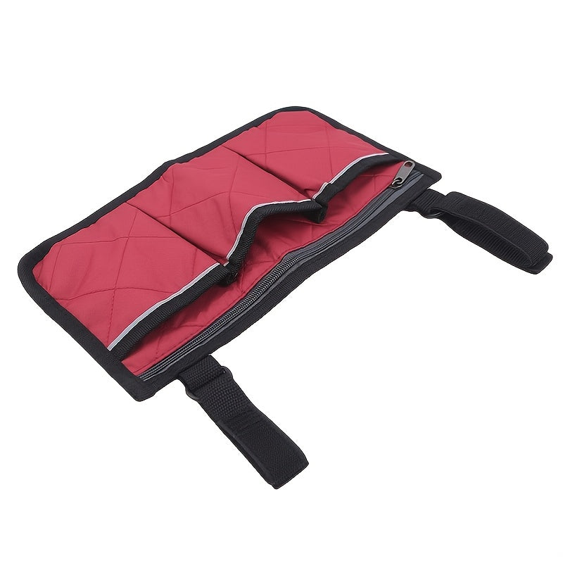 Wheelchair Armrest Organizer Bag, Wheelchair Travel Accessories Storage Pouch With Pockets