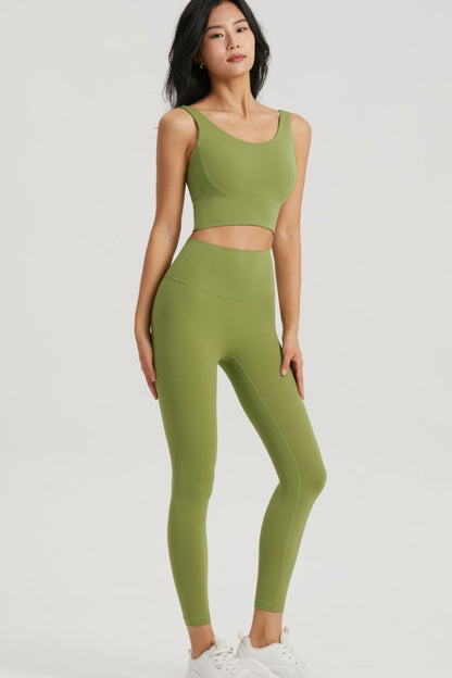 Leggings deportivos con cintura ancha