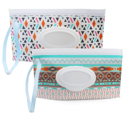 2pcs/set Portable Baby Wipes Container - Reusable Wet Wipe Pouch for Travel - Dispenser Holder for Easy Access - Keep Your Baby Clean and Comfortable on the Go