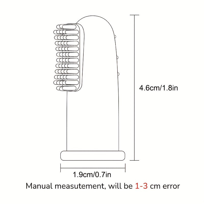 3pcs TYRY.HU Baby Finger Toothbrush - Soft, BPA Free, Food Grade Silicone - Gentle Oral Care for Infants and Toddlers - Protects Teeth and Gums