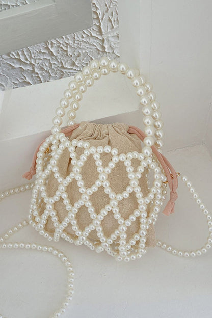 Pearl Polyester Crossbody Bag