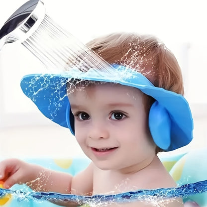 1 bonnet souple pour la protection des cheveux de bébé : gardez les enfants en sécurité et à l'aise sous la douche ! 