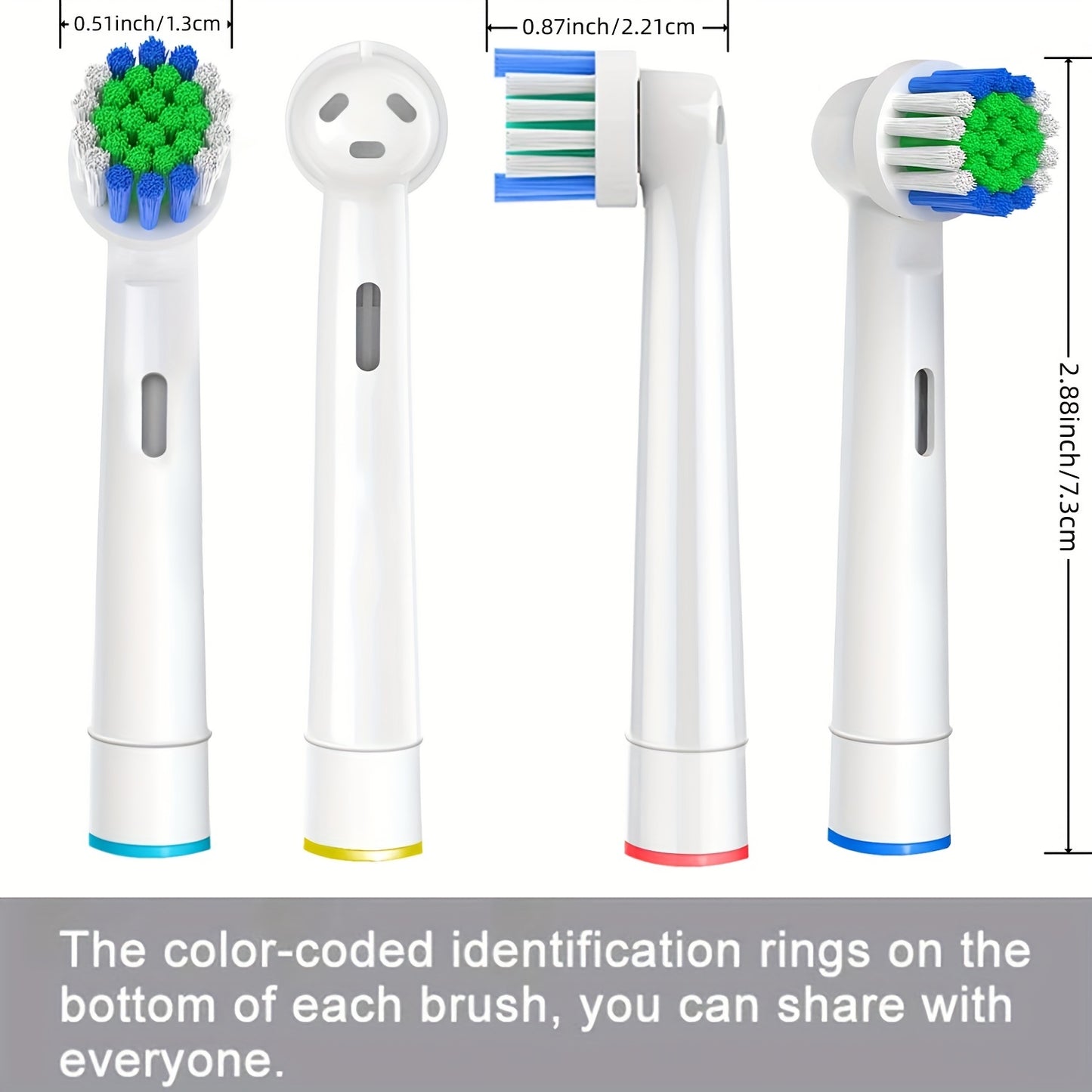 20 pcs Professional Electric Toothbrush Heads - Replacement Brush Heads for Pro 500/1000/1500/3000/3757/5000/7000/7500/8000 - Enhance Oral Health and Gum Care