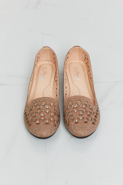 Forever Link Rhinestone Openwork Flats